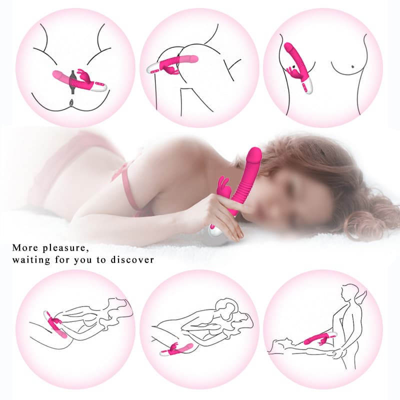 Wellco Adult A2 Şarjlı Akıllı Isıtmalı Güçlü Titreşimli G-Spot Klitoris Emiş Uyarıcı Yapay Penis Rabbit Vibratör - 2