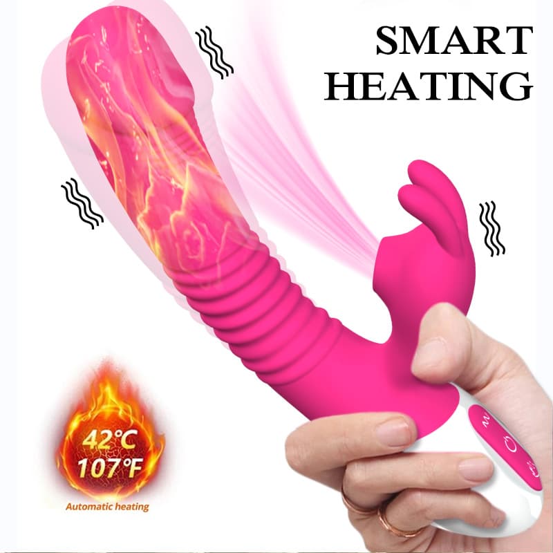 Wellco Adult A2 Şarjlı Akıllı Isıtmalı Güçlü Titreşimli G-Spot Klitoris Emiş Uyarıcı Yapay Penis Rabbit Vibratör - 3