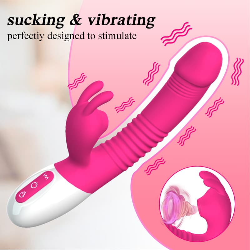 Wellco Adult A2 Şarjlı Akıllı Isıtmalı Güçlü Titreşimli G-Spot Klitoris Emiş Uyarıcı Yapay Penis Rabbit Vibratör - 4