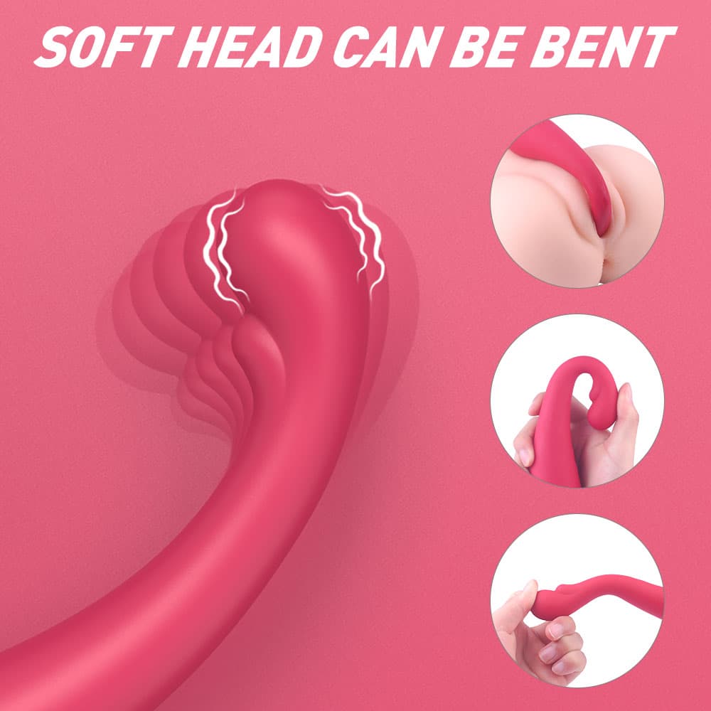 Wellco Adult ASAP Şarjlı Eğilebilir Güçlü Titreşimli Anal Vajina ve Klitoris Uyarıcı Dil Hareketli Meme Ucu Gül Vibratörü - 4