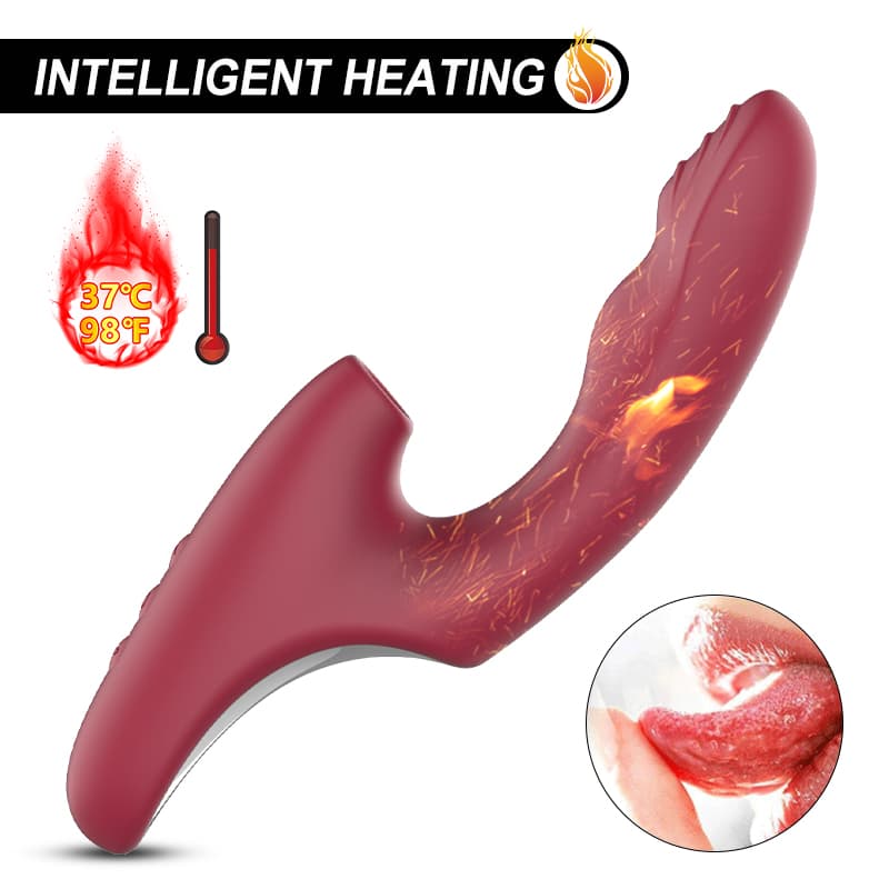 Wellco Adult G10 - Şarjlı Akıllı Isıtmalı G-Spot ve Klitoris Emiş Uyarıcı Çift Motorlu Dalga Hareketli 2 in 1 Rabbit Vibratör - 4