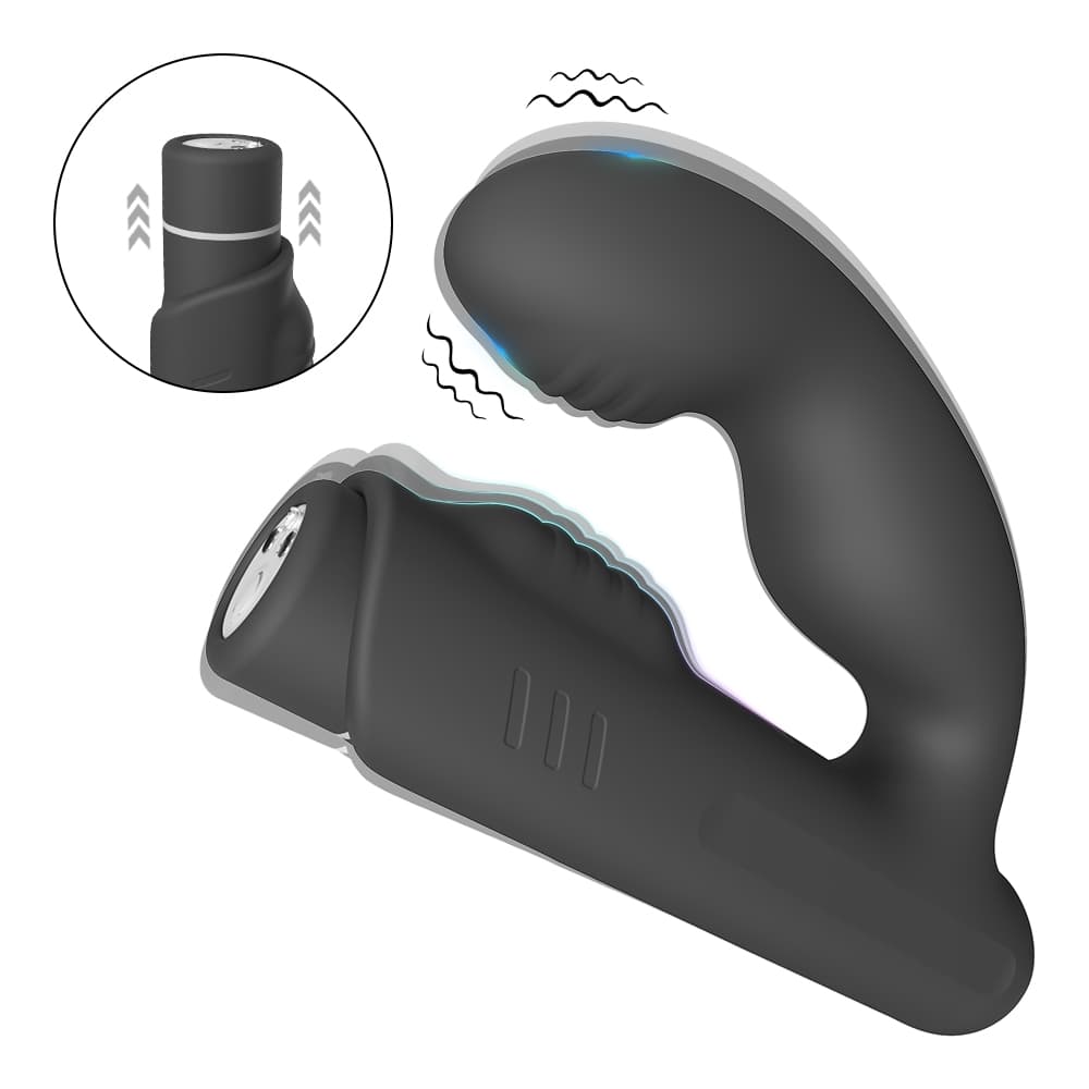 Wellco Adult Gladiator Şarjlı Çıkarılabilir Bullet Motorlu 2 in 1 Perine ve Prostat Uyarıcı Vibratör