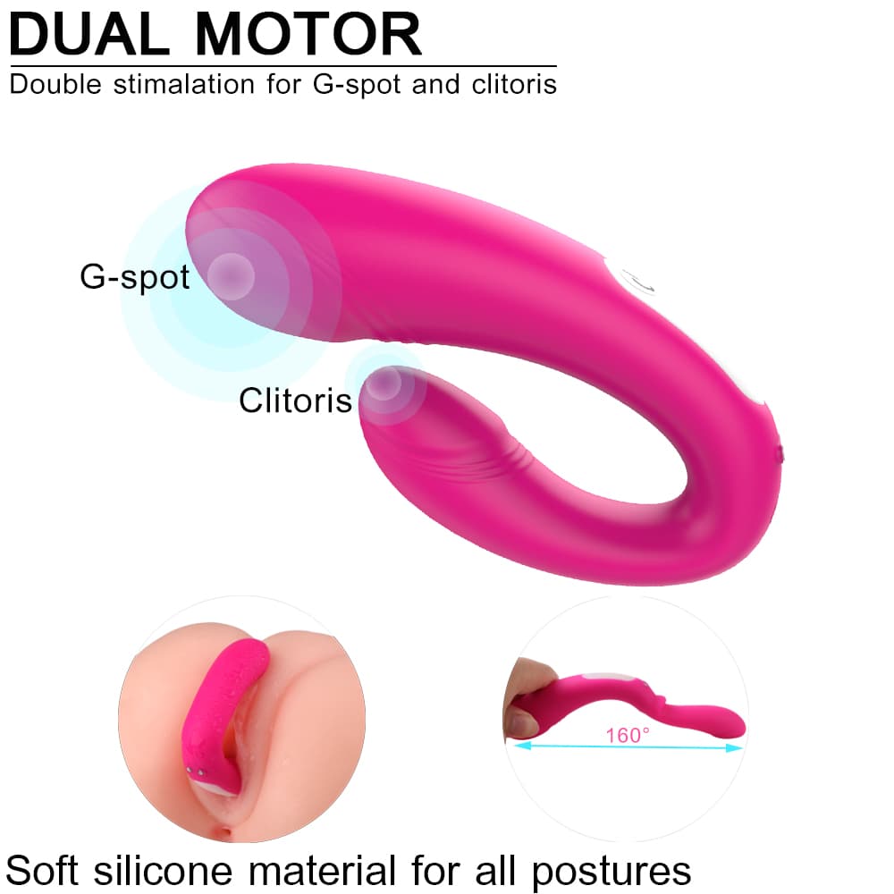 Wellco Adult Heart Sweety Rct Şarjlı Kumandalı Çift Motorlu Giyilebilir G Nokta ve Klitoris Uyarıcı 2 in 1 Vibratör - 3