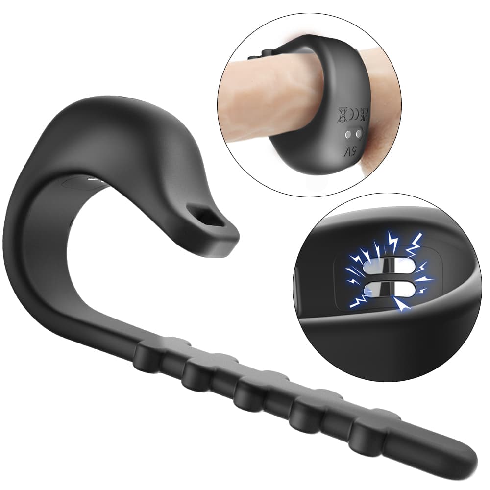 Wellco Adult Lightning Ring Şarjlı Güçlü Titreşimli Genişliği Ayarlanabilir Klitoris Uyarıcı Penis Yüzüğü