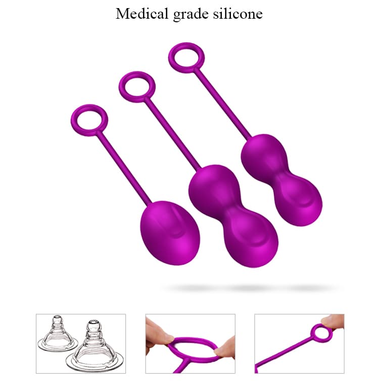 Wellco Adult M5 - Cinsel Sağlık Kegel Egzersiz Seti Orgazm Zevk Vajinal Topları - 3