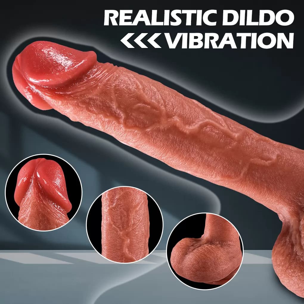 Wellco Adult Frank - Isıtmalı İleri Geri Hareketli ve Rotasyonlu Gerçekçi Damarlı Yapay Penis Vibrator - 3