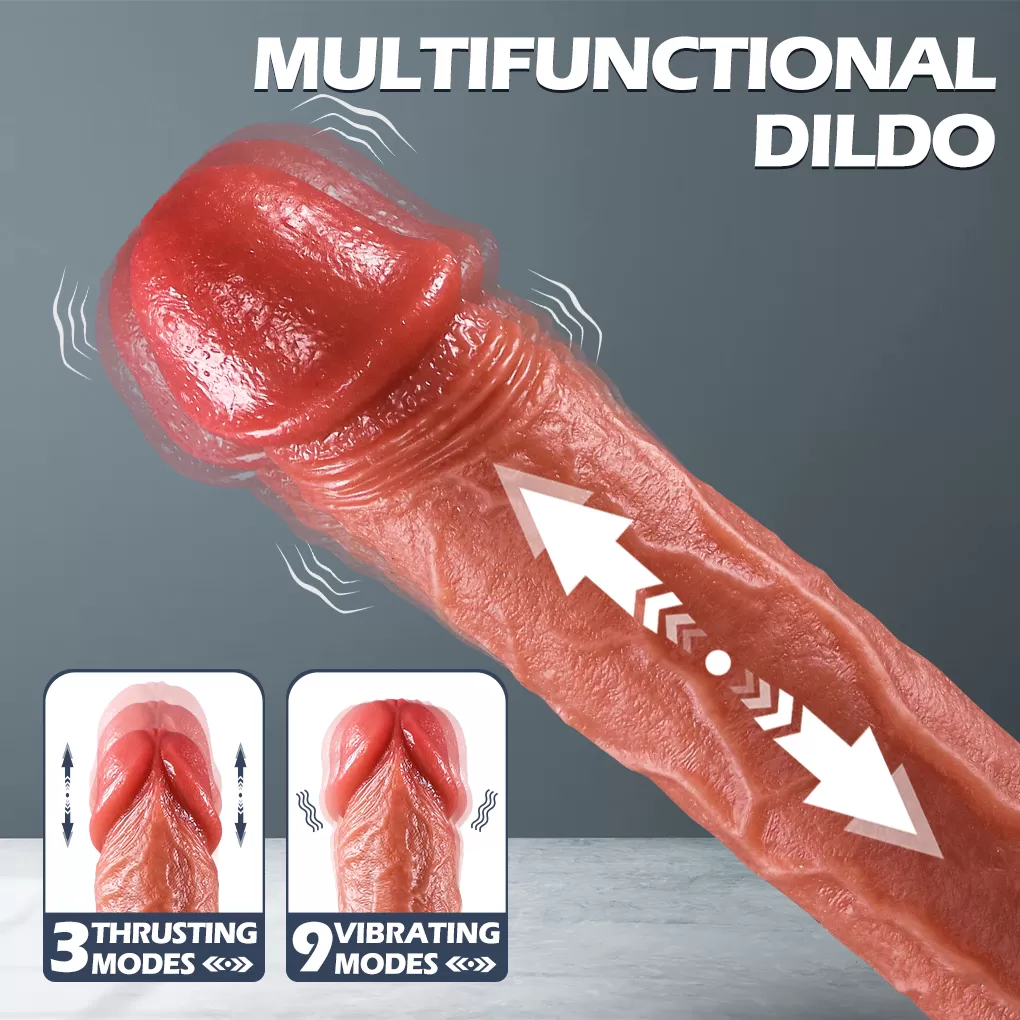 Wellco Adult Frank - Isıtmalı İleri Geri Hareketli ve Rotasyonlu Gerçekçi Damarlı Yapay Penis Vibrator - 4