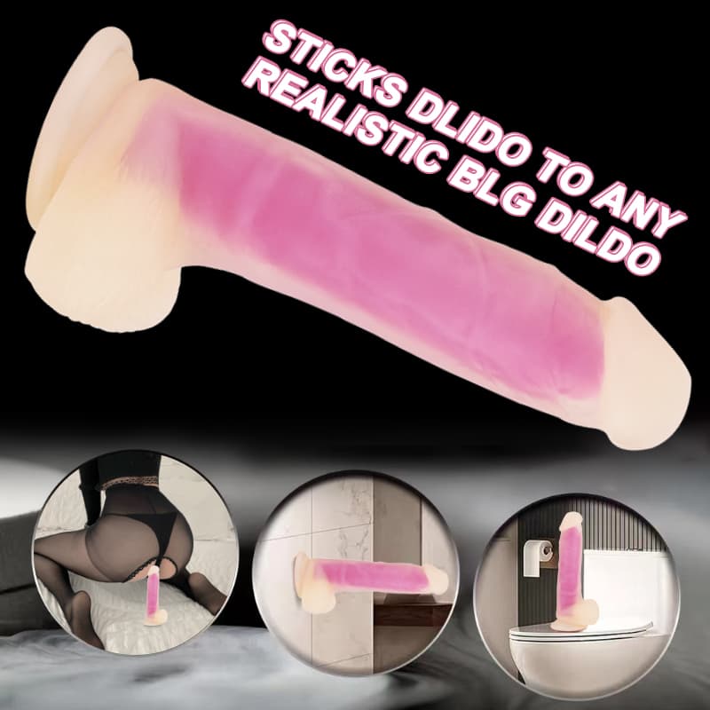 Wellco Adult NEON ELITE Glow in the Dark  - Karanlıkta Parlayan Dildo Ultra Realistik Yapay Penis Vibrator Pembe - 2