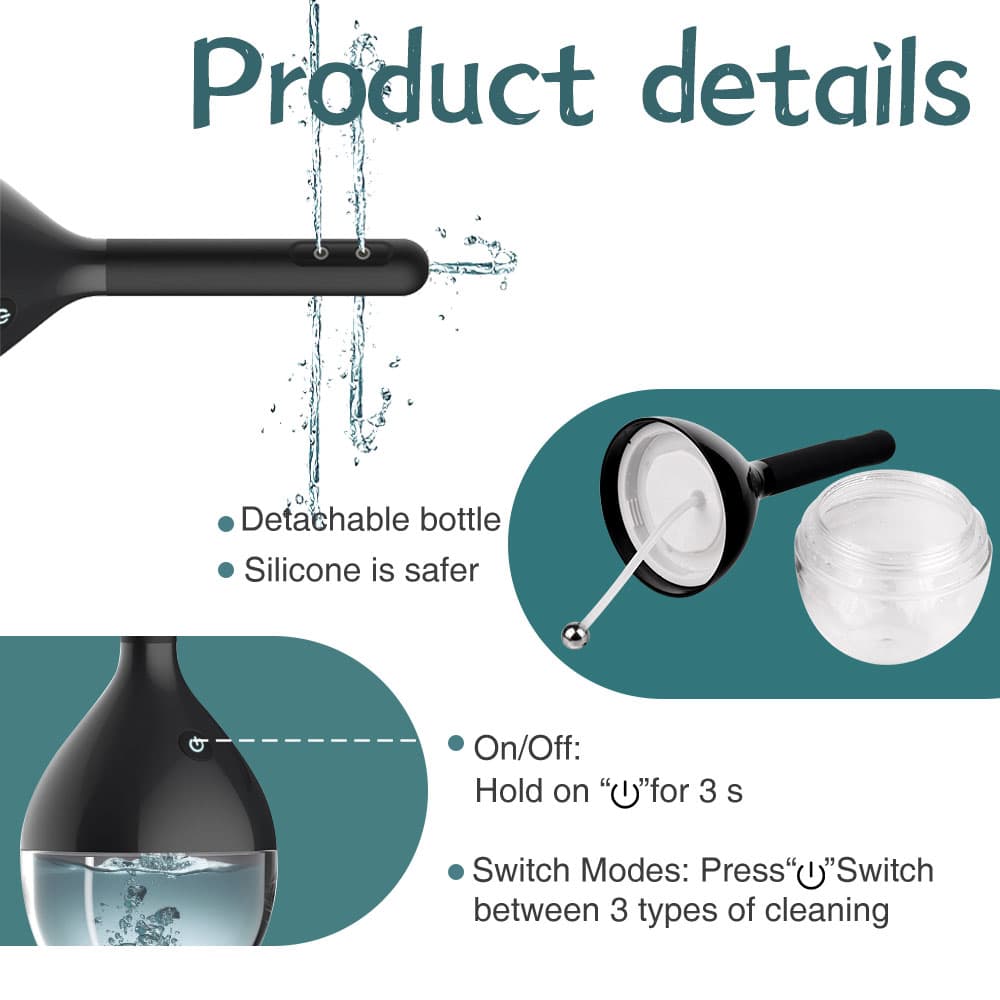 Wellco Adult Phil Şarjlı 3 Hız Modlu Otomatik Lavman Anal Temizlik Pompası - 4