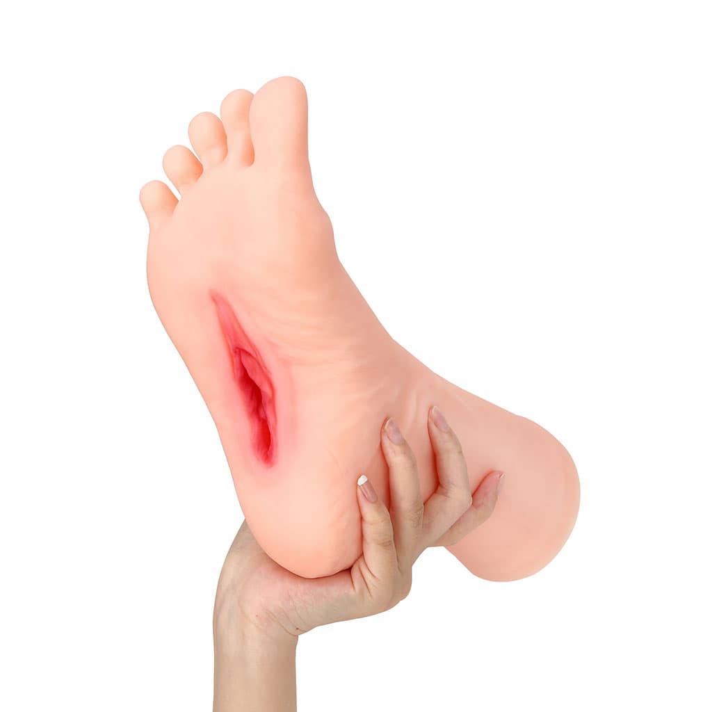 Wellco Adult Gerçekçi Et Dokusunda Titreşimli Suni Vajina Ayak Fetişi Mastürbatör - 38 Numara Sol