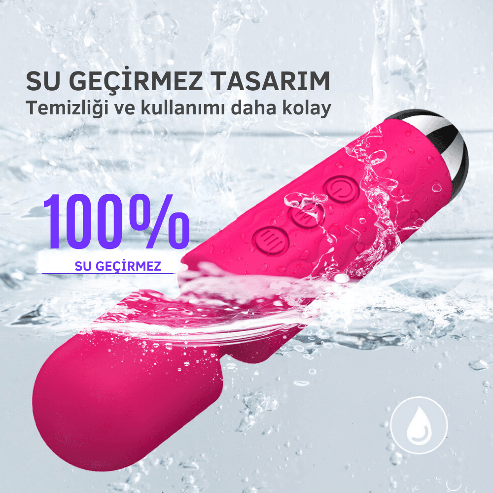 Wellco Adult PRIME TOYS Artemis Çok Güçlü Titreşimli Masaj Vibratör Göğüs ve Klitoris Uyarıcı Wand Massager - 4