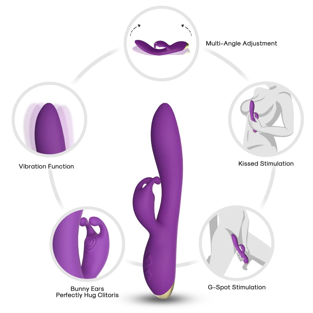 Wellco Adult PRIME TOYS Bonnie Klitoris ve G Spot Uyarıcı Rabbit Vibratör - Mor - 2