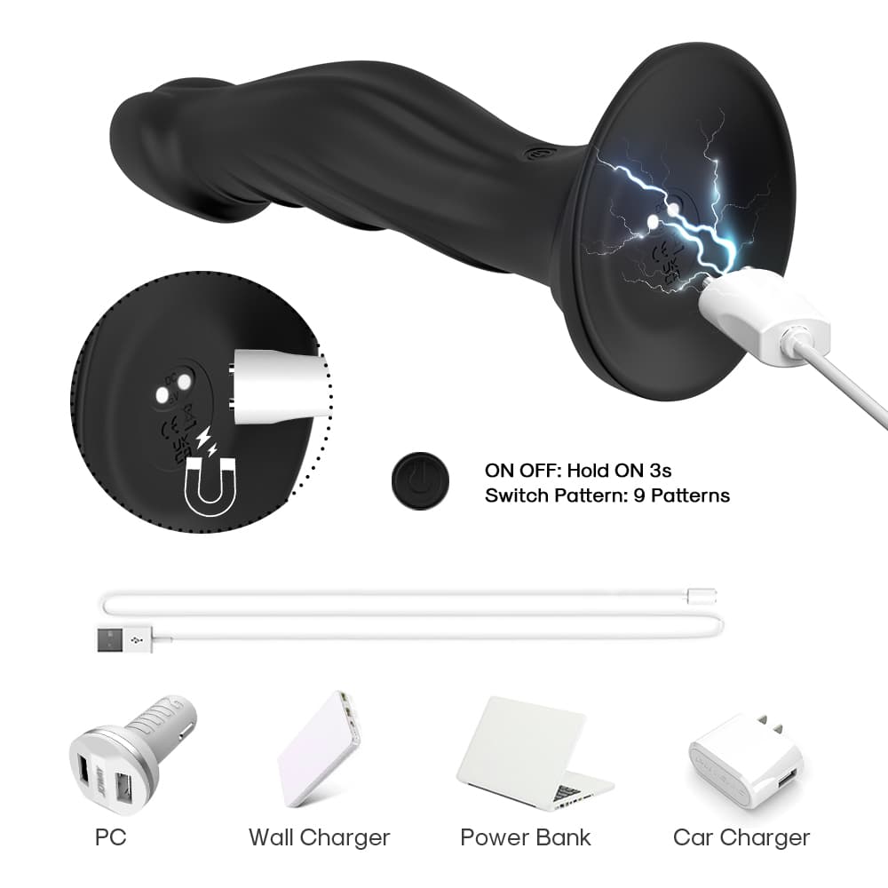 Wellco Adult PRIME TOYS Sculp Şarjlı Kablosuz Kumandalı Güçlü G Nokta Uyarıcı ve Anal Yapay Penis Vibratör - 4