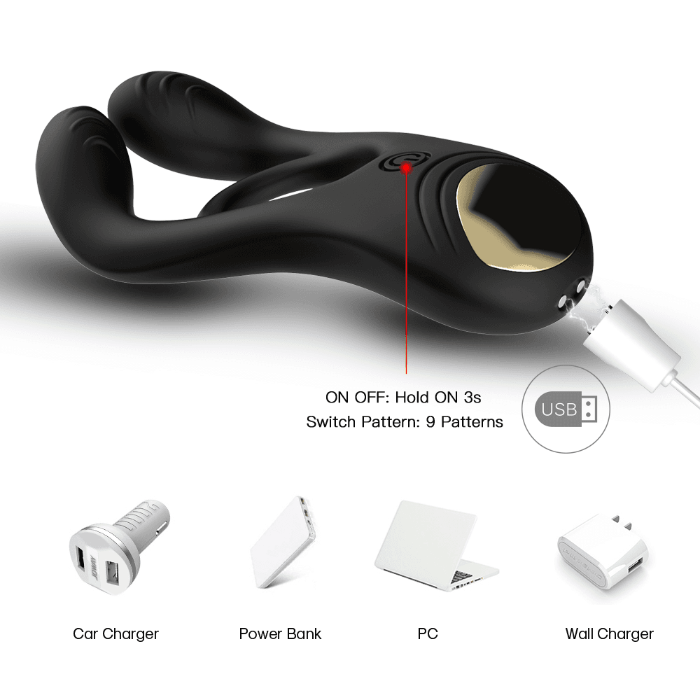 Wellco Adult PRIME TOYS Veyron Şarjlı Güçlü Titreşimli Testis ve Klitoris Uyarıcı Vibratör Penis Yüzüğü - 4