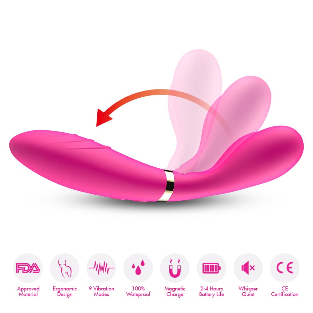 Wellco Adult PRIME TOYS Y-Wand Şarjlı Güçlü Titreşimli Bükülebilir G Nokta ve Klitoris Uyarıcı Masaj Vibratör - 4