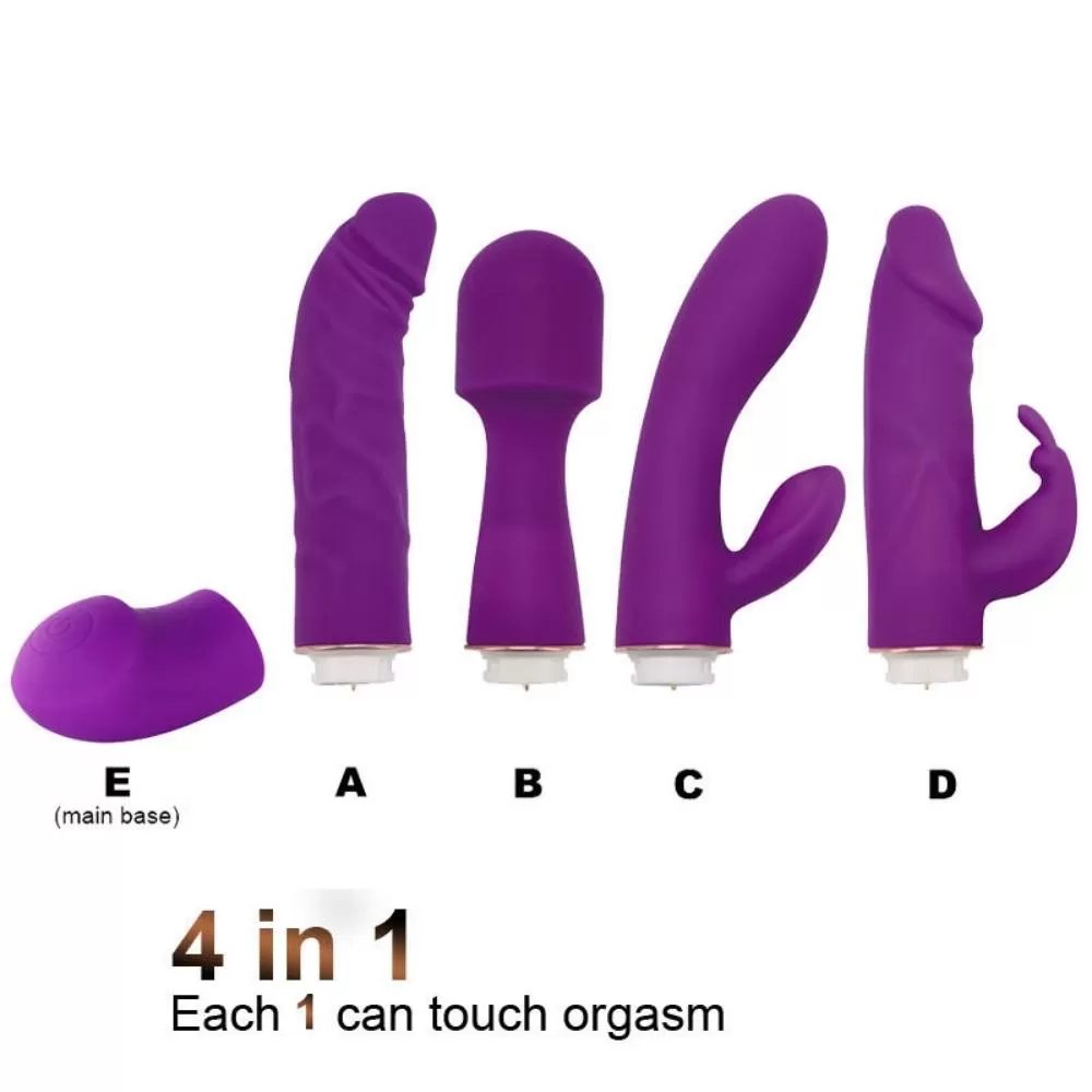 Wellco Adult Sens FourPack Deluxe 4 in 1 Vibratör Set - 3