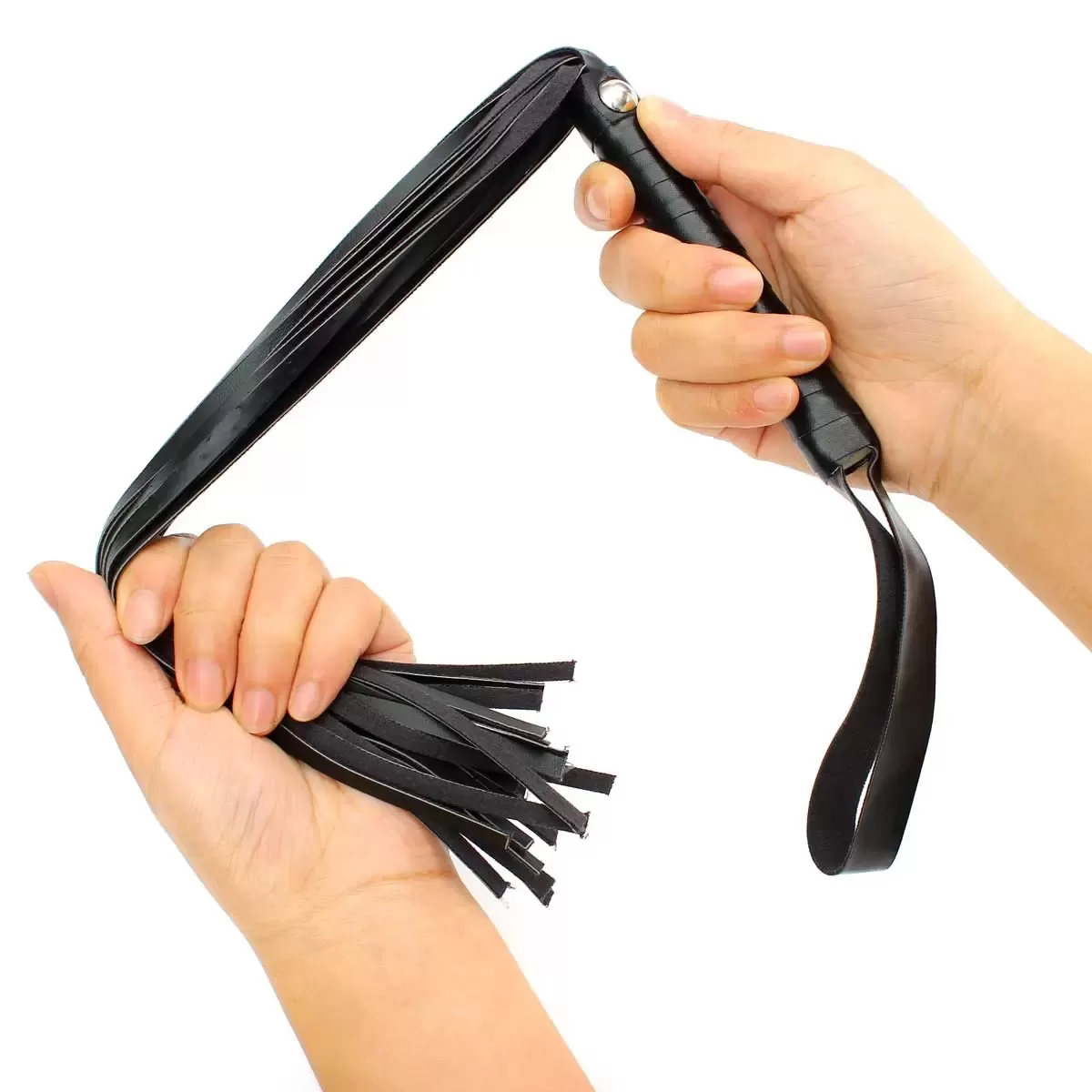 Wellco Adult Siyah Özel Üretim Deri Kırbaç - 4