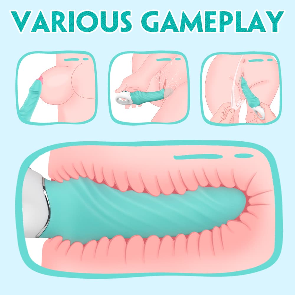 Wellco Adult Tornado Şarjlı Tutma Halkalı G Nokta ve Anal Uyarıcı Güçlü Titreşimli Su Geçirmez Vibratör - 2