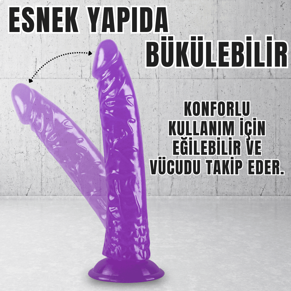 Wellco Adult UNIQUE Realistik Dokuda Dildo Vantuzlu Gerçekçi Yapay Penis 21 CM - 3