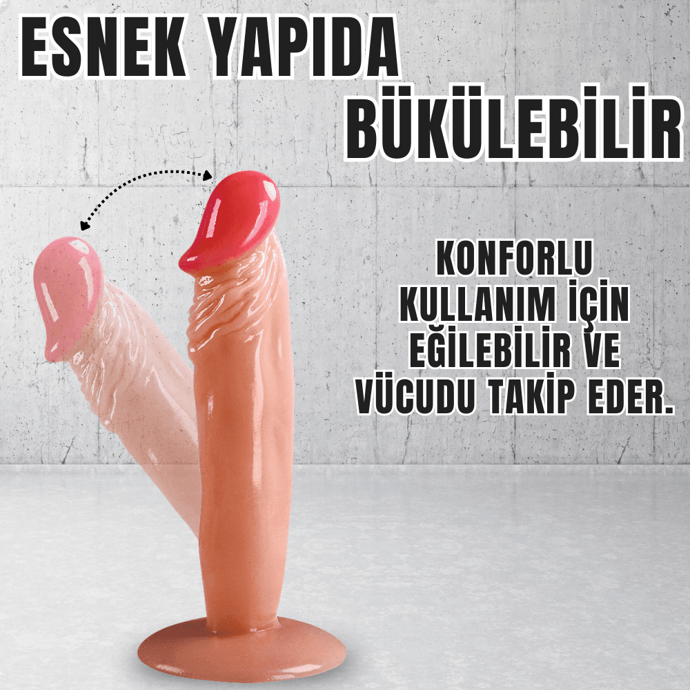Wellco Adult UNIQUE Realistik Dokuda Dildo Vantuzlu Gerçekçi Yapay Penis 17 CM - 4