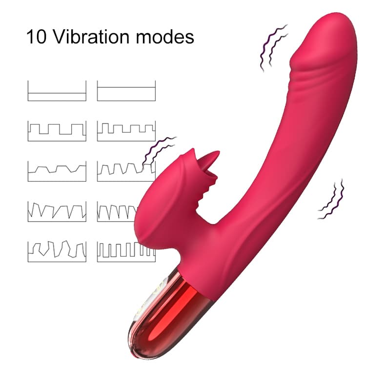 Wellco Adult V2 Şarjlı Akıllı Isıtmalı Güçlü Titreşimli G-Spot Klitoris Uyarıcı Yapay Penis 2 in 1 Dil Vibratör - 3