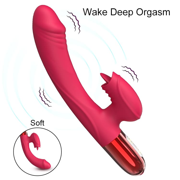 Wellco Adult V2 Şarjlı Akıllı Isıtmalı Güçlü Titreşimli G-Spot Klitoris Uyarıcı Yapay Penis 2 in 1 Dil Vibratör - 4