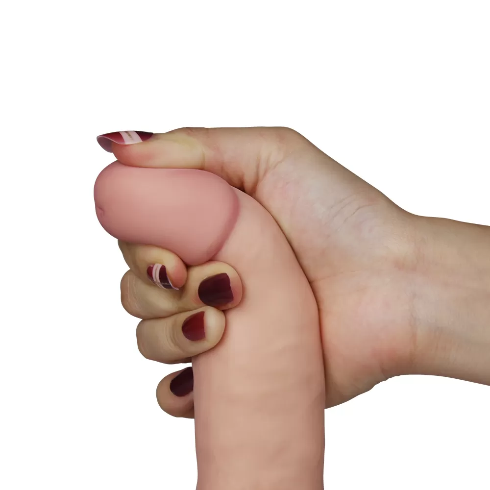 Wellco Adult 19 CM Geliştirilmiş Doku Ultra Yumuşak Titreşimli Realistik Penis - The Ultra Soft Dude - 3