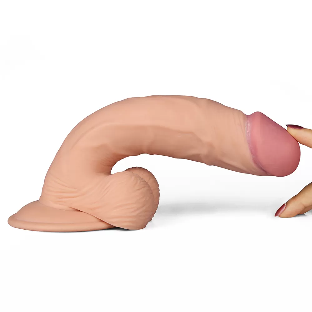 Wellco Adult 23 CM Geliştirilmiş Doku Ultra Yumuşak Titreşimli Realistik Penis - The Ultra Soft Dude - 4