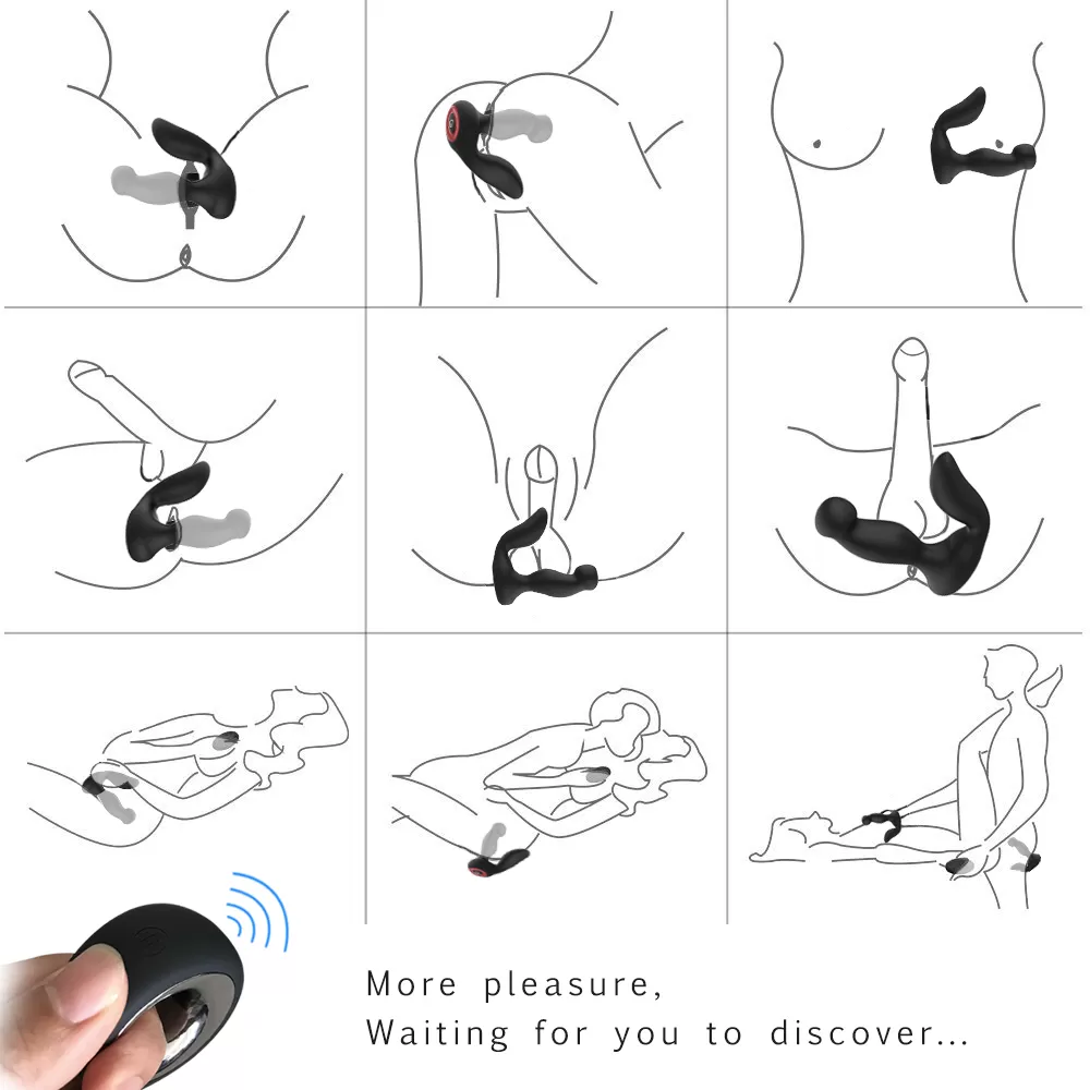 Wellco Adult ABASS Kablosuz Kumandalı Manyetik Şarjlı Perine ve Prostat Uyarıcı Anal Vibratör - 2