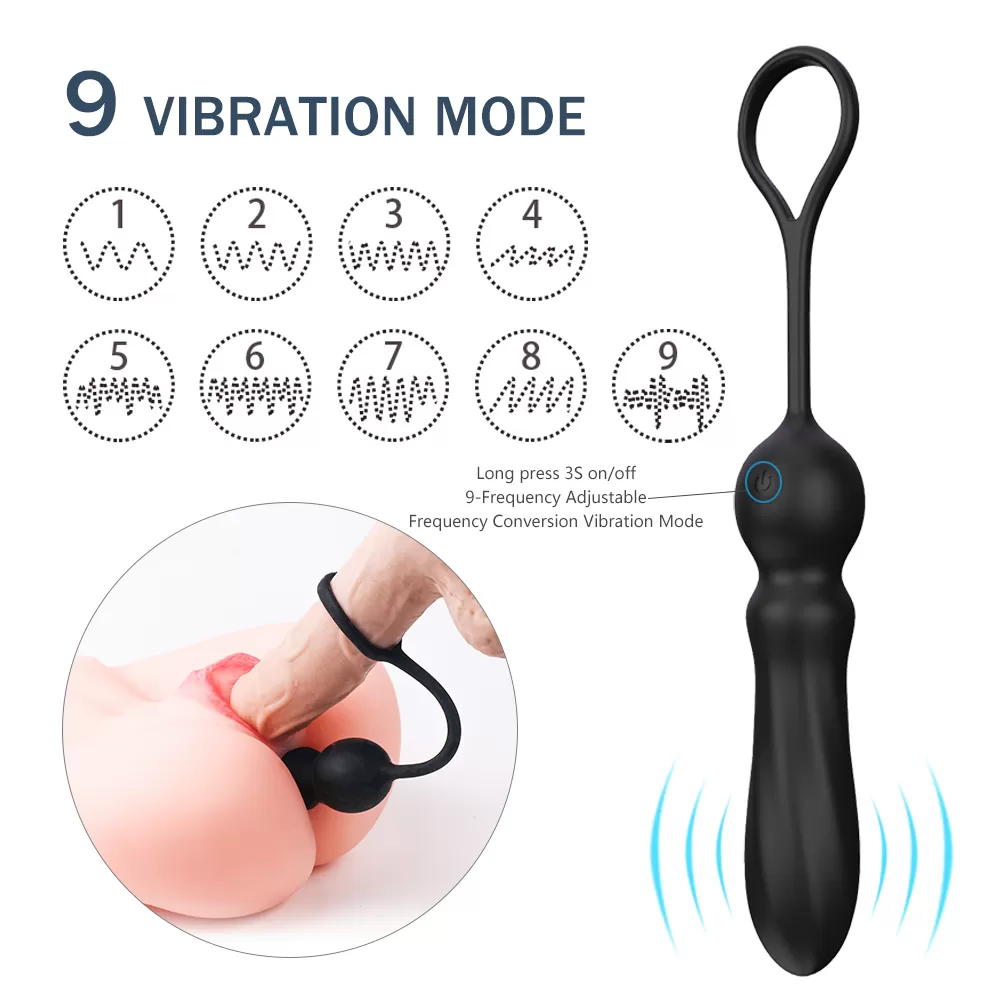 Wellco Adult ADELE Prostat ve G Spot Uyarıcı Penis Halkalı Anal Vibratör - 3