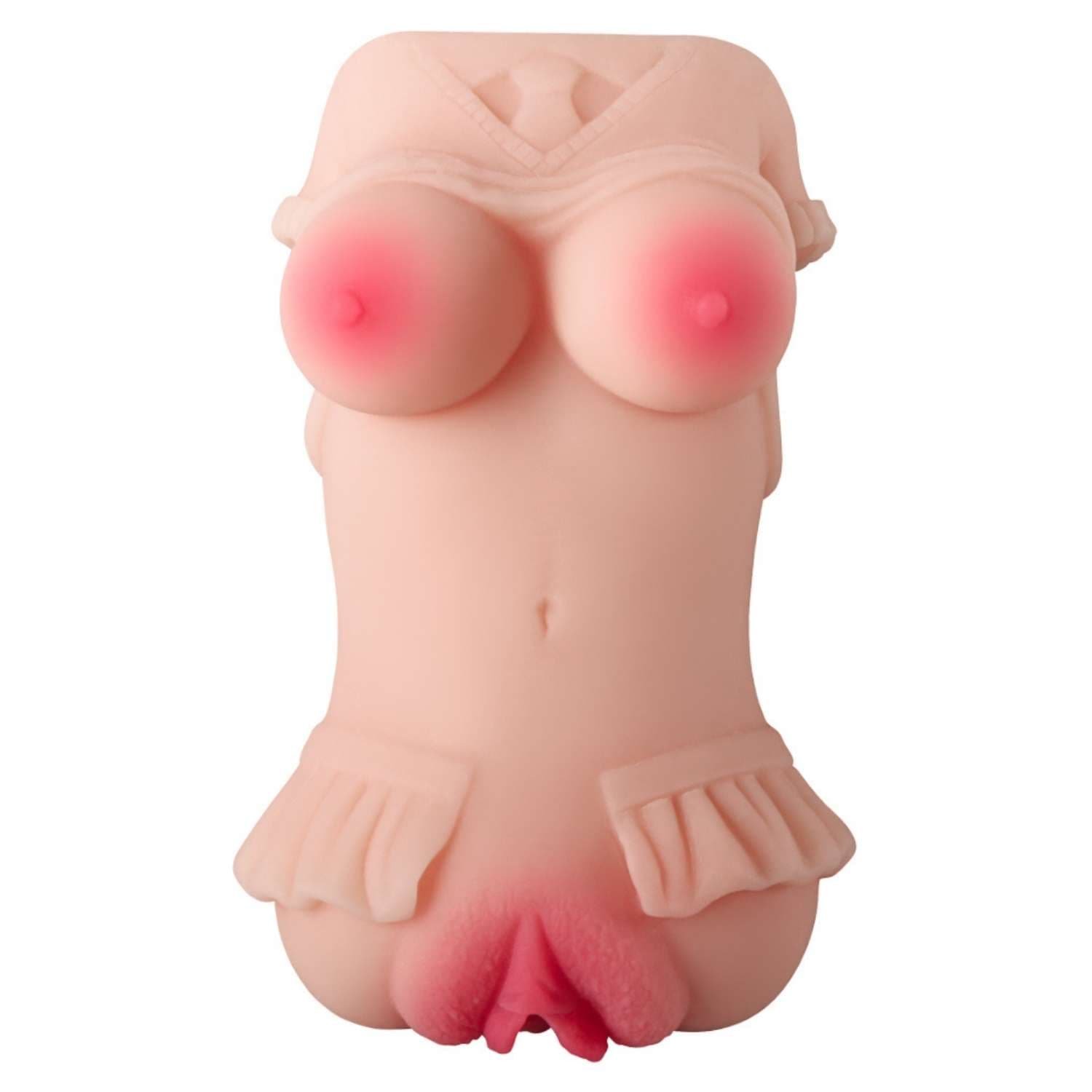 Wellco Adult Amelia - Kolay Saklanabilir Cep Boy Titreşimli Isıtmalı Suni Vajina Realistik Mastürbatör 13 CM - 3