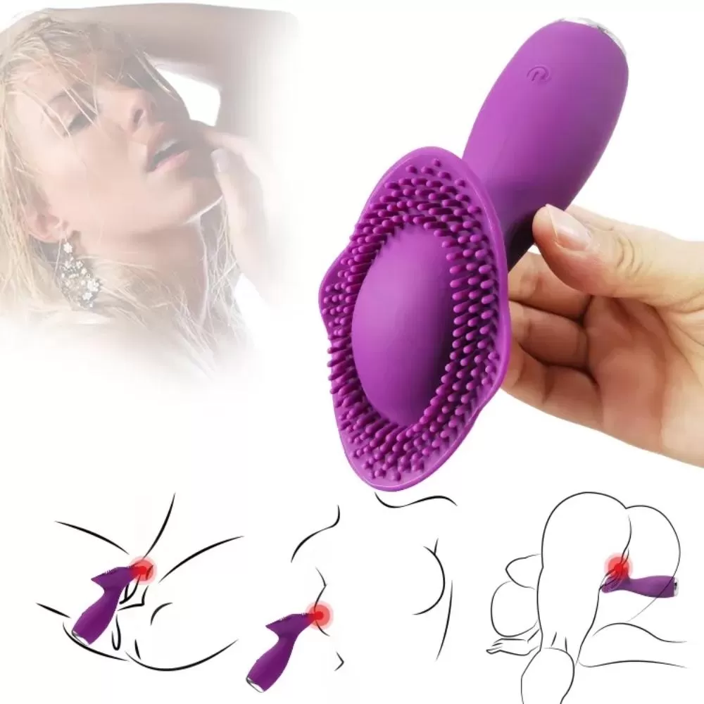Wellco Adult Şarjlı Isıtmalı Yoğun Vulva ve Göğüs Uyarıcı Tırtıklı Yeni Nesil Orgazm Masaj Vibratör - 4