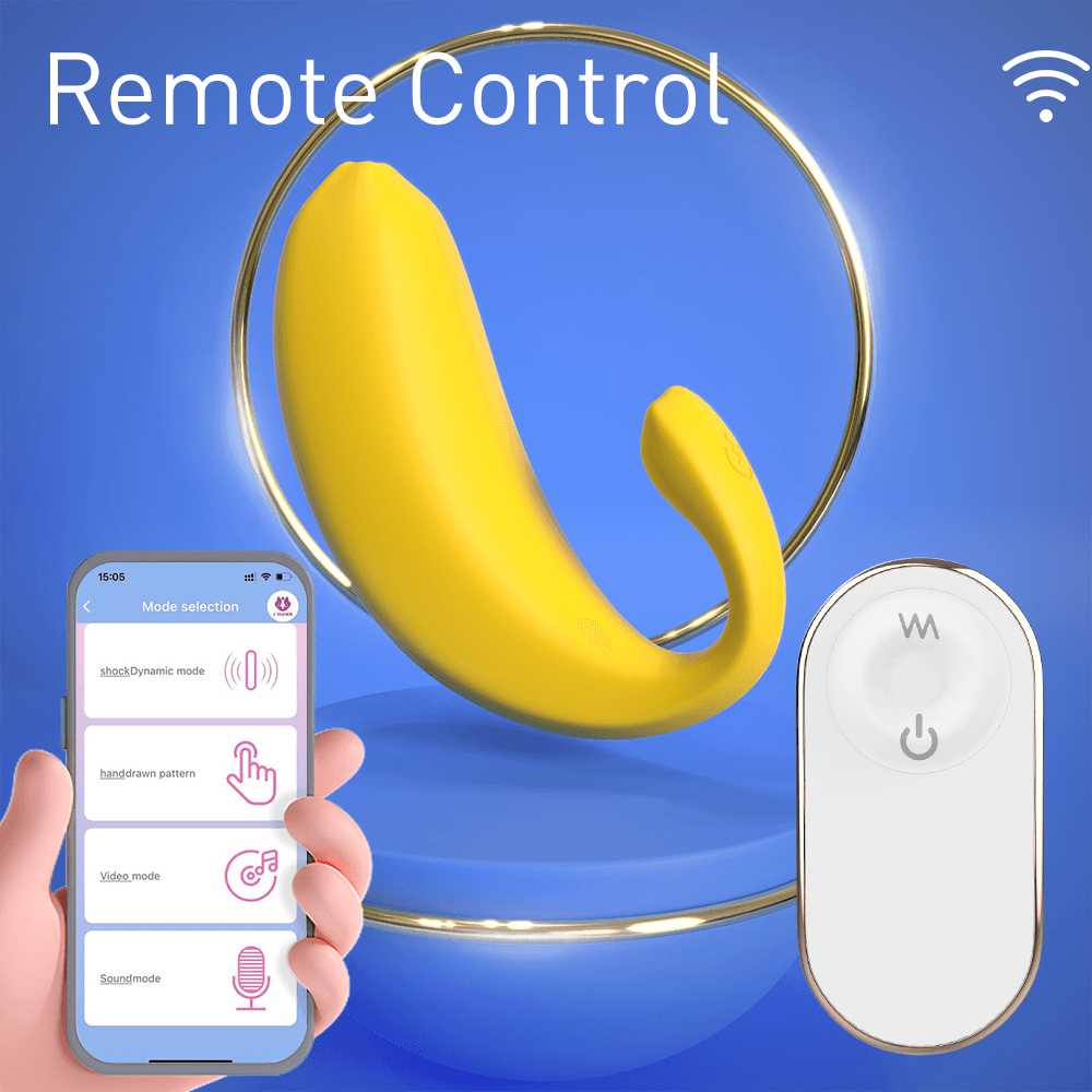 Wellco Adult Banana App Telefon Kontrollü Şarjlı G Nokta ve Klitoris Uyarıcı 2 in 1 Giyilebilir Mini Vibratör - 4