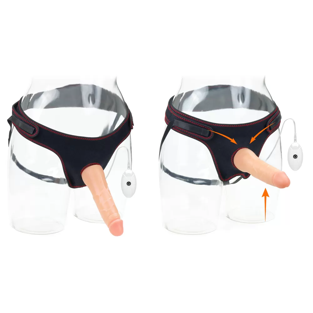 Wellco Adult Belden Bağlamalı Titreşimli Ultra Yumuşak Gerçekçi Et Dokulu Testissiz Realistik Vibratör Dildo - 4