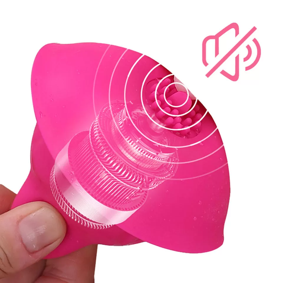 Wellco Adult BLOSSOM USB Şarjlı Su Geçirmez Güçlü Titreşimli Göğüs ve Klitoris Uyarıcı Dil Vibratör - 4