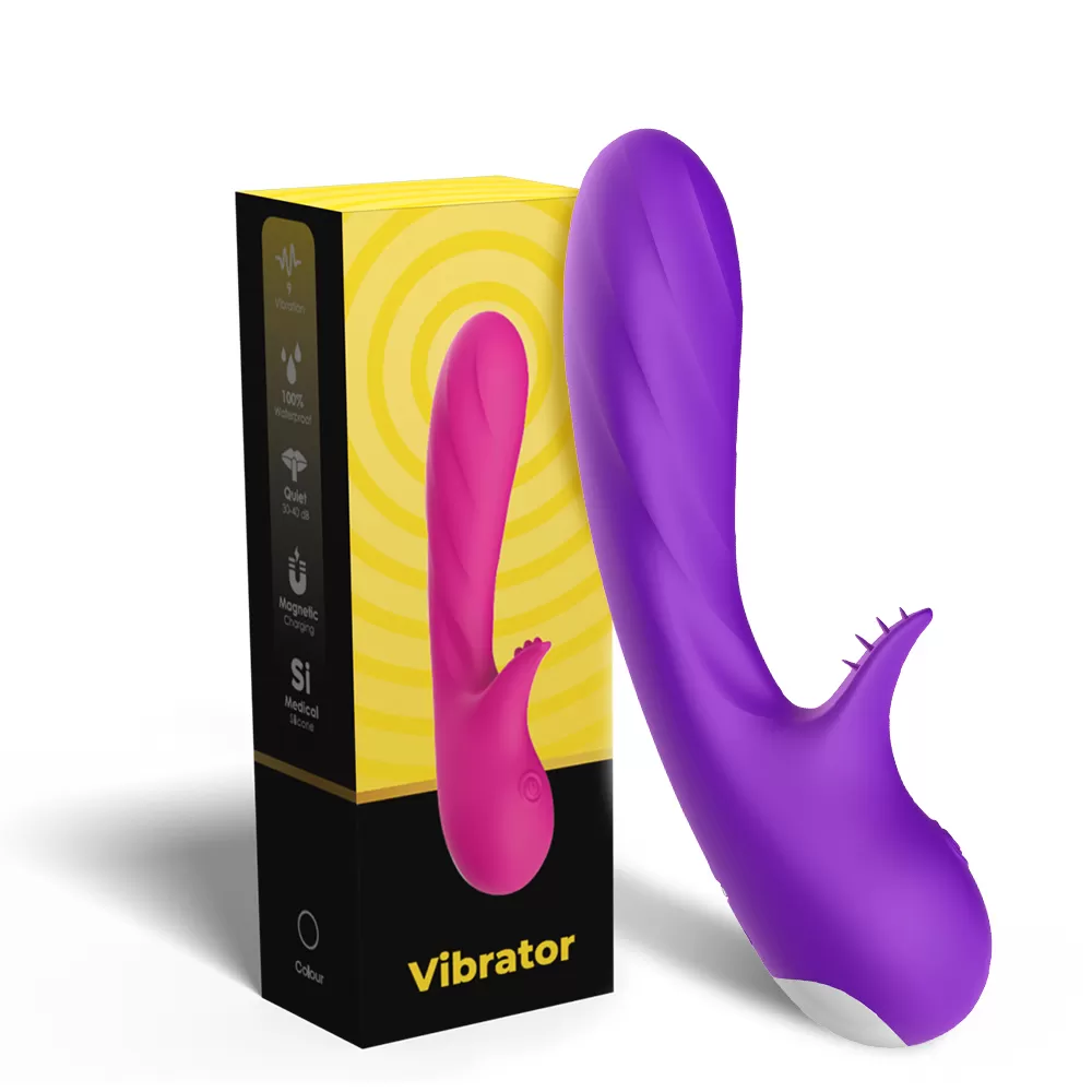 Wellco Adult PRIME TOYS Brutal Max Klitoris ve G Nokta Uyarıcı Su Geçirmez Vibratör - Mor - 2