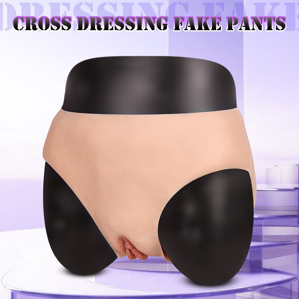 Wellco Adult Cross-dressing Penis Gizleyici ve Popo Kaldırıcı Giyilebilir Gerçekçi Külot Vajina - 3