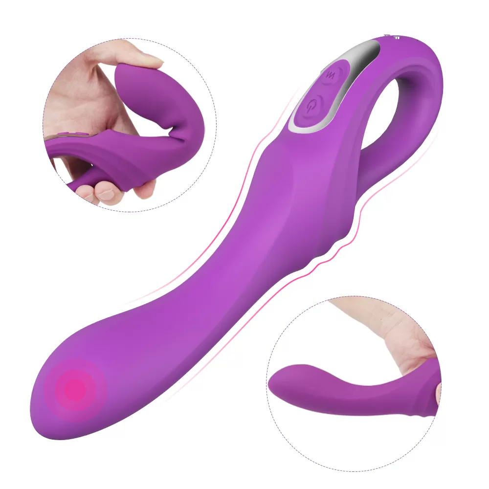 Wellco Adult DAGGER Çift Katmanlı Bükülebilir Su Geçirmez G-Spot Uyarıcı Vibratör