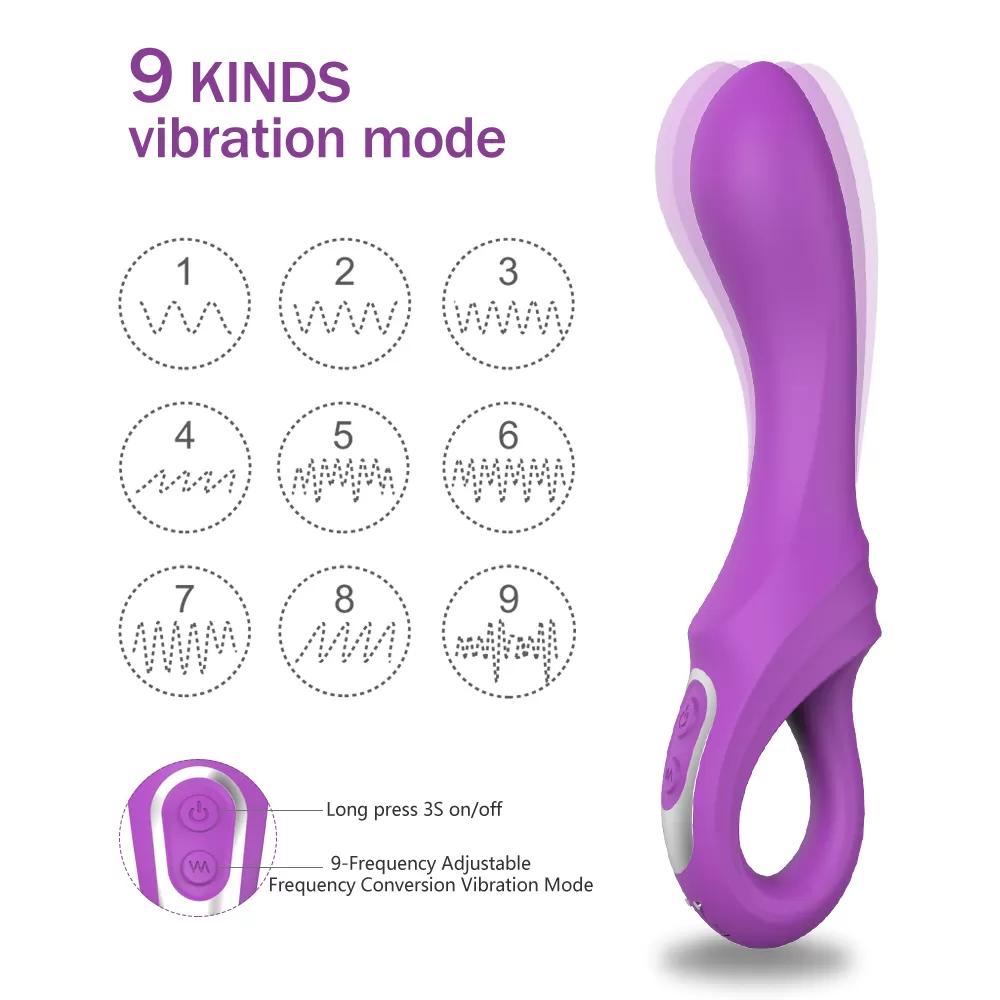 Wellco Adult DAGGER Çift Katmanlı Bükülebilir Su Geçirmez G-Spot Uyarıcı Vibratör - 3