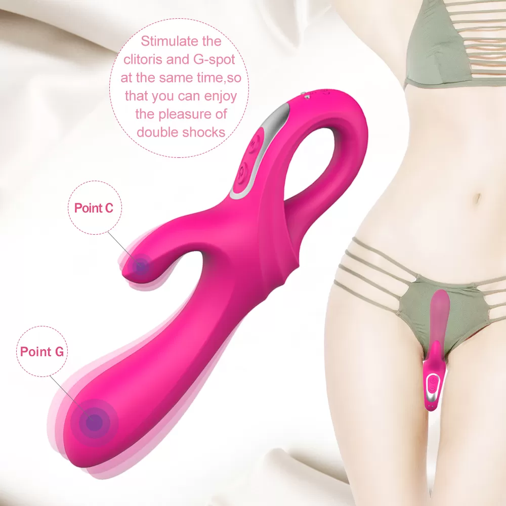 Wellco Adult DAGGERS Çift Katmanlı Bükülebilir Su Geçirmez Klitoris ve G-Spot Uyarıcı Vibratör - 3