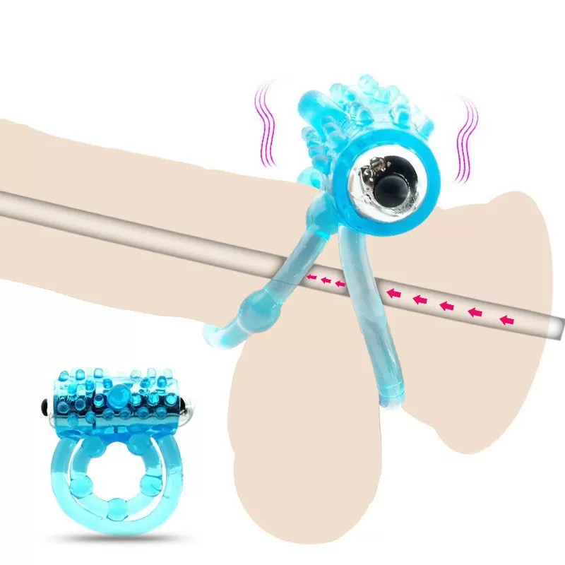 Wellco Adult Güçlü Titreşimli Penis Yüzüğü Klitoris G Nokta Uyarıcı Testis ve Penis Halkası