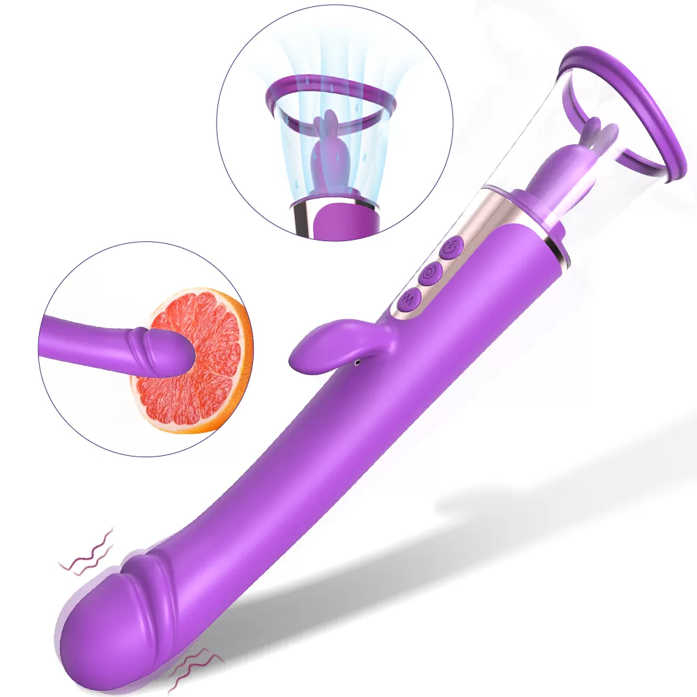 Wellco Adult Esther Klitoris ve G-Spot Uyarıcı Emiş Güçlü Dil Simülasyon 4 in 1 Rabbit Vibratör