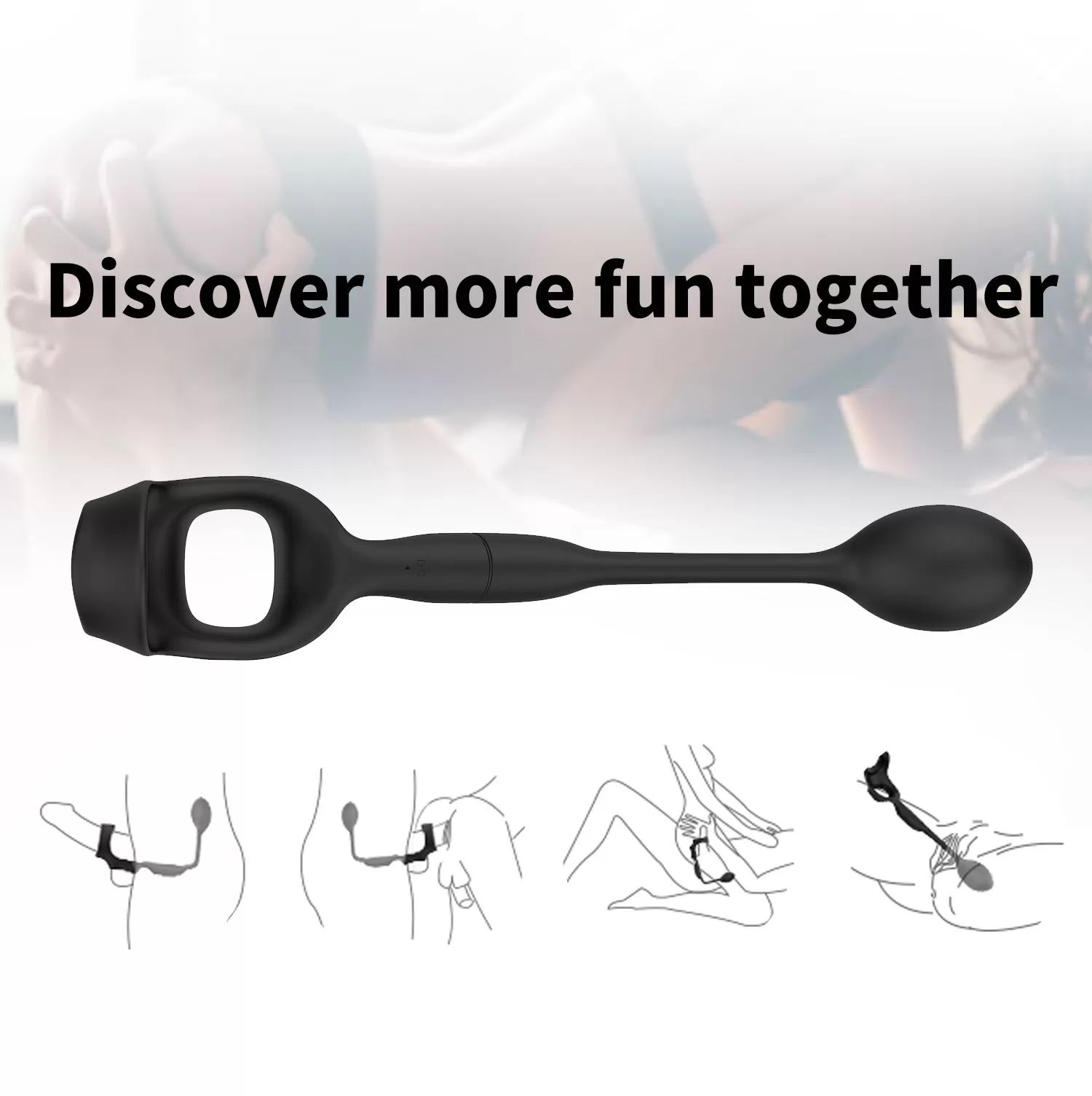 Wellco Adult FATNES Kablosuz Kumandalı Testis ve Penis Halkalı Perine ve Prostat Uyarıcı Vibratör - 4