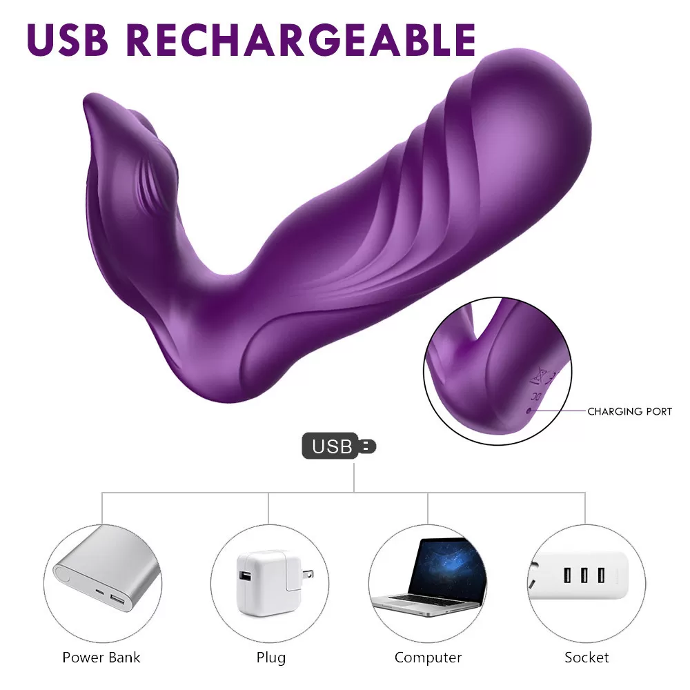 Wellco Adult FEBIA Kablosuz Kumandalı G-Spot ve Klitoris Uyarıcı Külot İçi Giyilebilir 2 in 1 Vibratör - 4