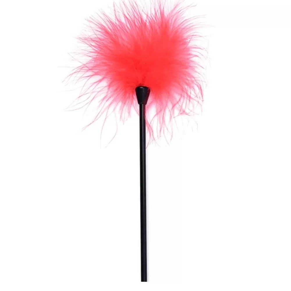 Wellco Adult Fetish Beginner Gıdıklayıcı Masaj Fetiş Tüyü - Kırmızı