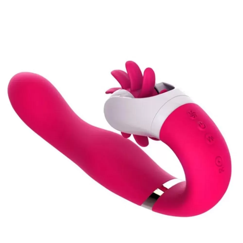 Wellco Adult FLIRT Dönebilen Dil Klitoris Uyarıcı ve G-Spot Uyarıcı 2 in 1 Vibratör - 2