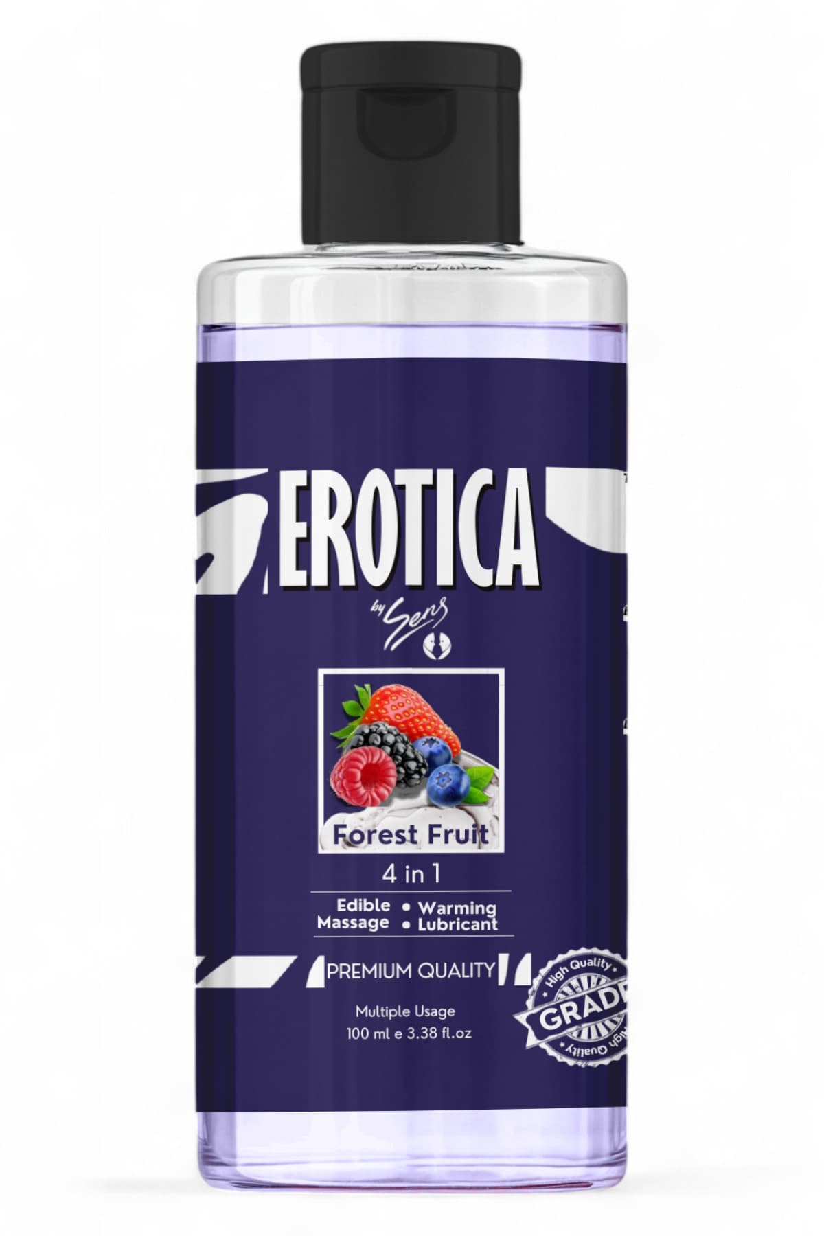 Wellco Adult Forest Fruit 4 in 1 WB Lube 100 ml by Sens Su Bazlı Orman Meyve Aromalı Kayganlaştırıcı Masaj Jeli