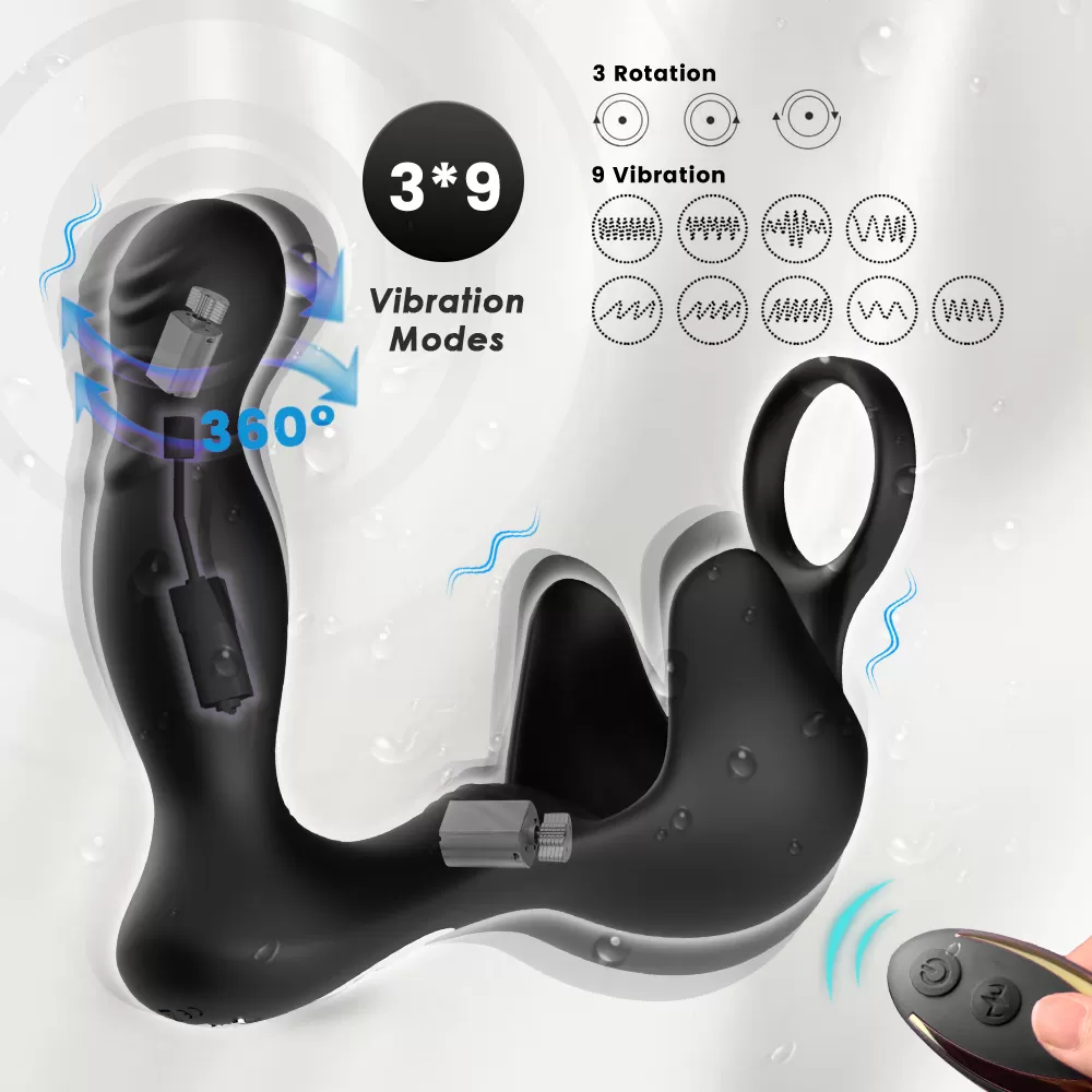 Wellco Adult PRIME TOYS Gale Max 360° Rotasyonlu Perine ve Testis Uyarıcı Halkalı Prostat Masaj Vibratör - 4