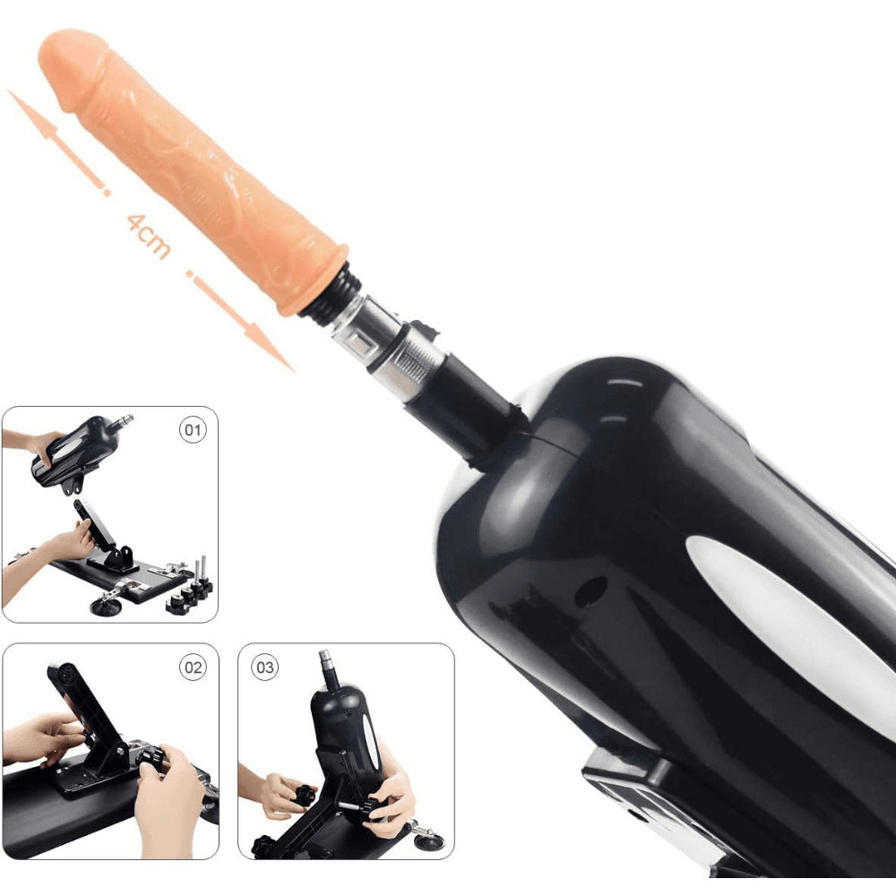 Wellco Adult Geliştirilmiş Tam Otomatik Sex Makinesi Çıkar-Tak Teleskopik İleri Geri Hareketli Dildo Vibratör - 2