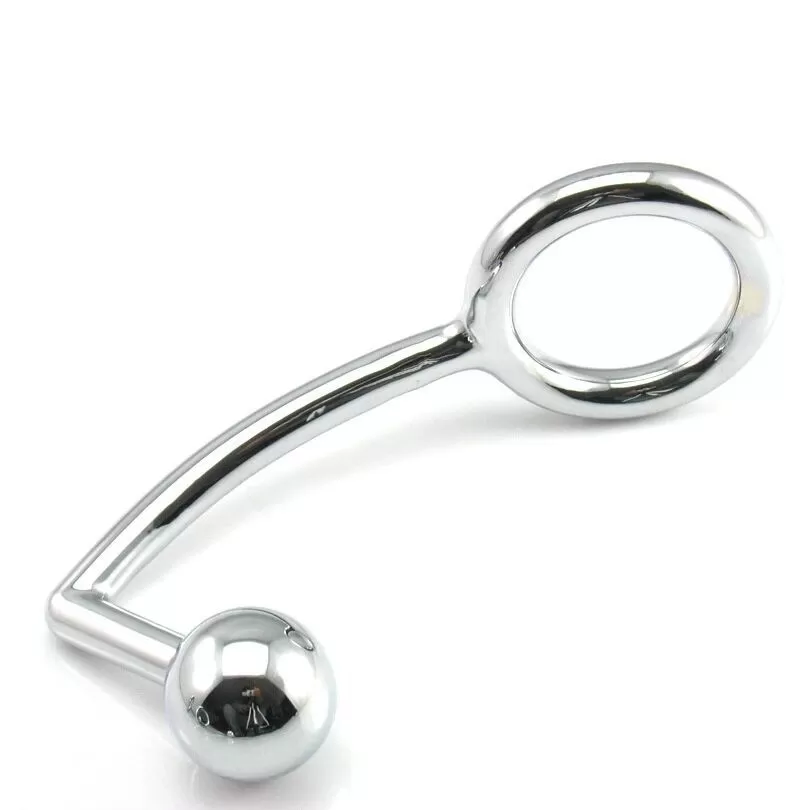 Wellco Adult Anal Bead Butt Plug Paslanmaz Çelik Prostat Uyarıcı Anal Boncuk ve Metal Penis Yüzüğü - 2